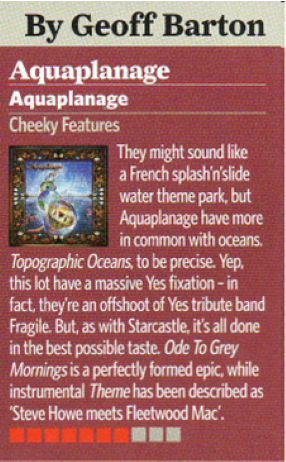 Aquaplanage review classic rock magazine